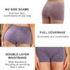 LALESTE Women's Boyshort Underwear Full Coverage Seamless Panties Soft Stretch Boxer Briefs 5 Packs