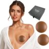 PRETTYWELL Nipple Covers for Women,Waterproof Nipple Pasties Reusable,Ultra Thin Adhesive Silicone Nipple Cover Petals