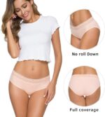 Womens Underwear Cotton Panties for Women Underpants Briefs Hipster Lace Bikini 5 Pack