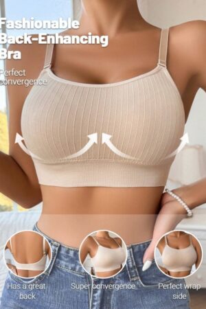 Women's Seamless Wireless Deep U Backless Comfort Bra