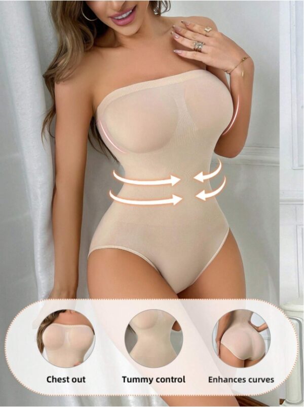 Women's Fashion Solid Color Seamless Body Shaping Bodysuit