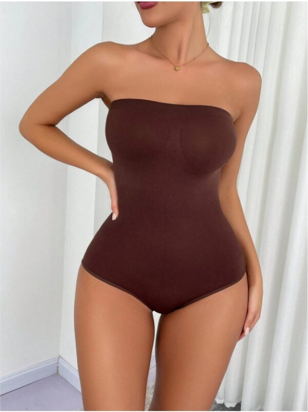 Women's Fashion Solid Color Seamless Body Shaping Bodysuit