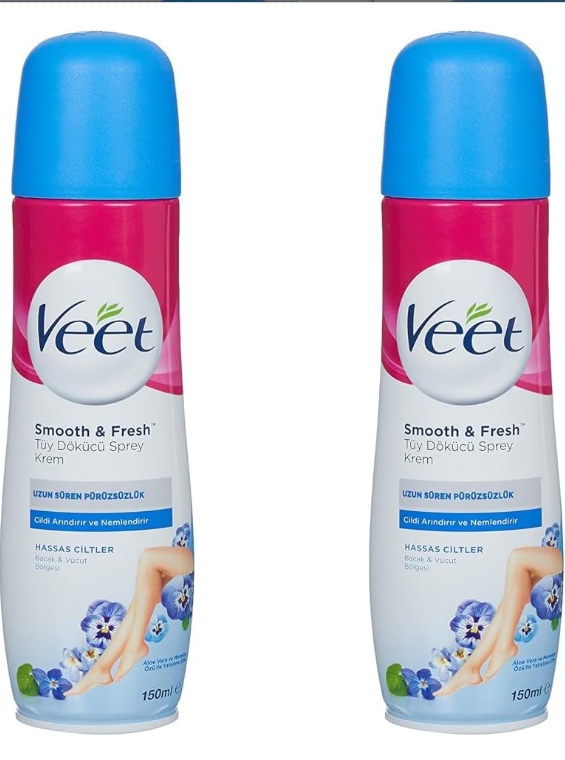 Veet Spray On Hair Removal Cream Legs & Body Normal 150ml