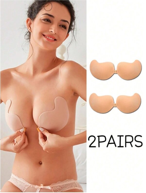 FINETOO 2 Pairs Mango-shaped Buckle Silicone Nipple Covers