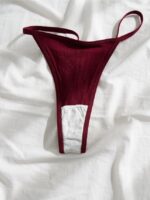 7packs Ribbed Knit Sexy Thongs